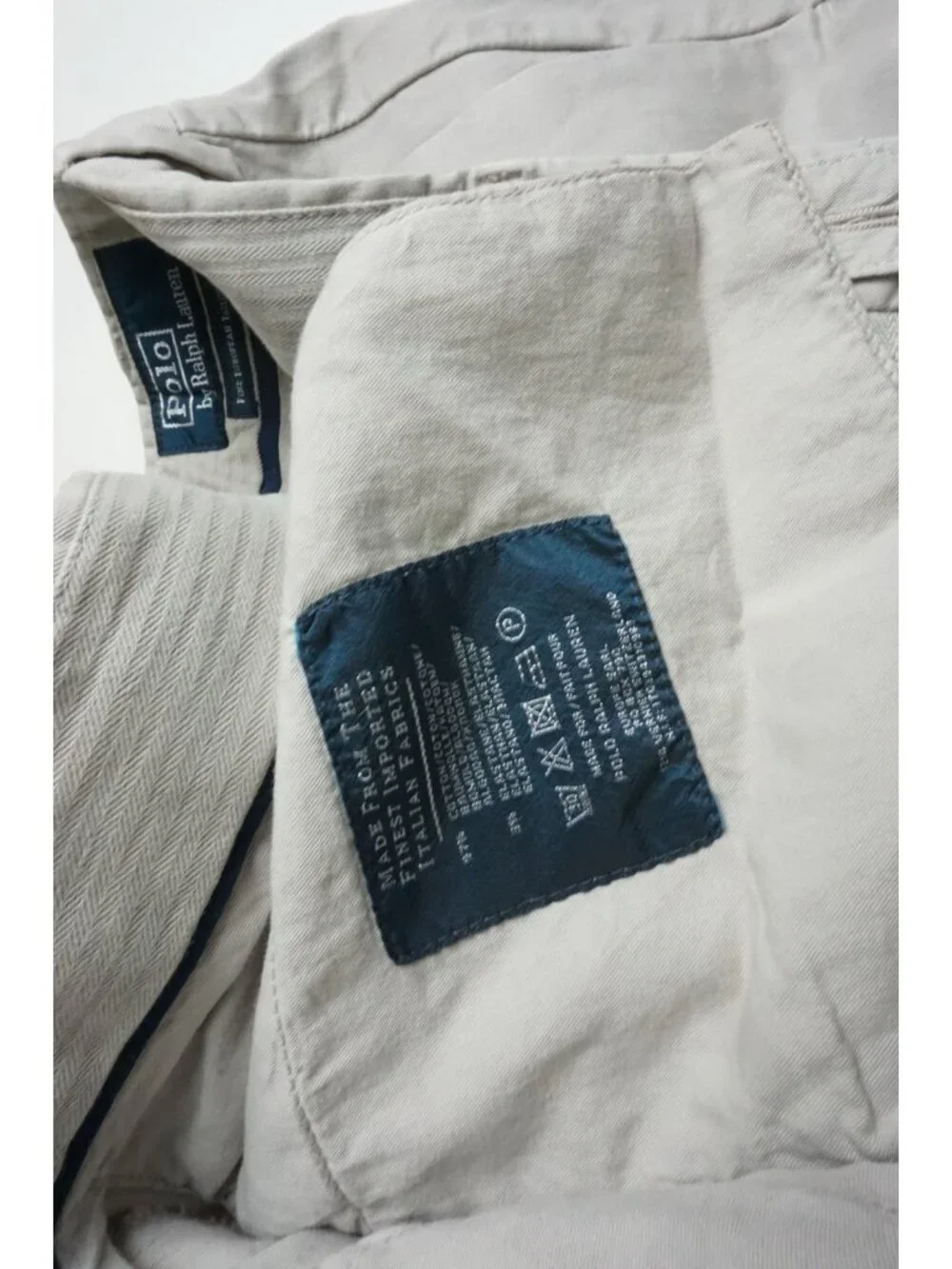 Polo by Ralph Lauren Taupe European Tailoring Cotton Blend Pants Sz 32 BRAND NEW